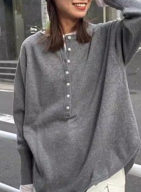 日单 2025秋季新品JOURNAL STANDARD羊毛圆领复古长袖套头针织衫