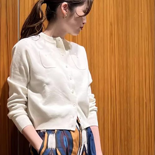 caban羊毛单排扣外穿百搭针织衫