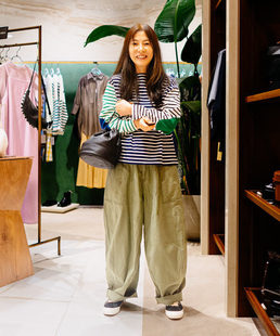 BEAMS 日單2025春新款 水洗立體剪裁日系復(fù)古女休閑工裝 休閑褲 BOY