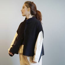 日单2025秋新款复古高领无袖针织衫背心百搭休闲JOURNAL STANDARD