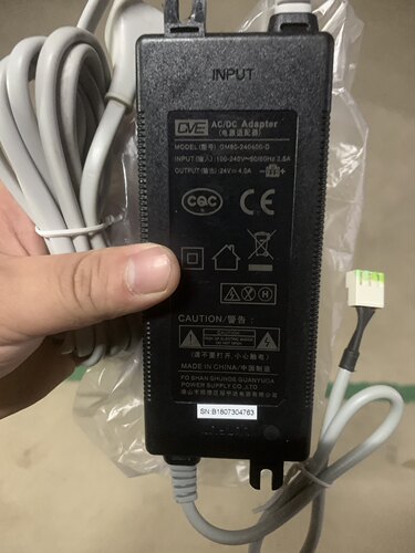 小米400G净水器电源GM80-240400-D电源适配器 mr432线 24V4A 三孔