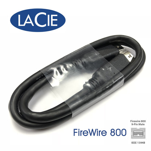 原装 LaCie莱孜 2big FireWire 800 数据线 连接线 1394B 火线800