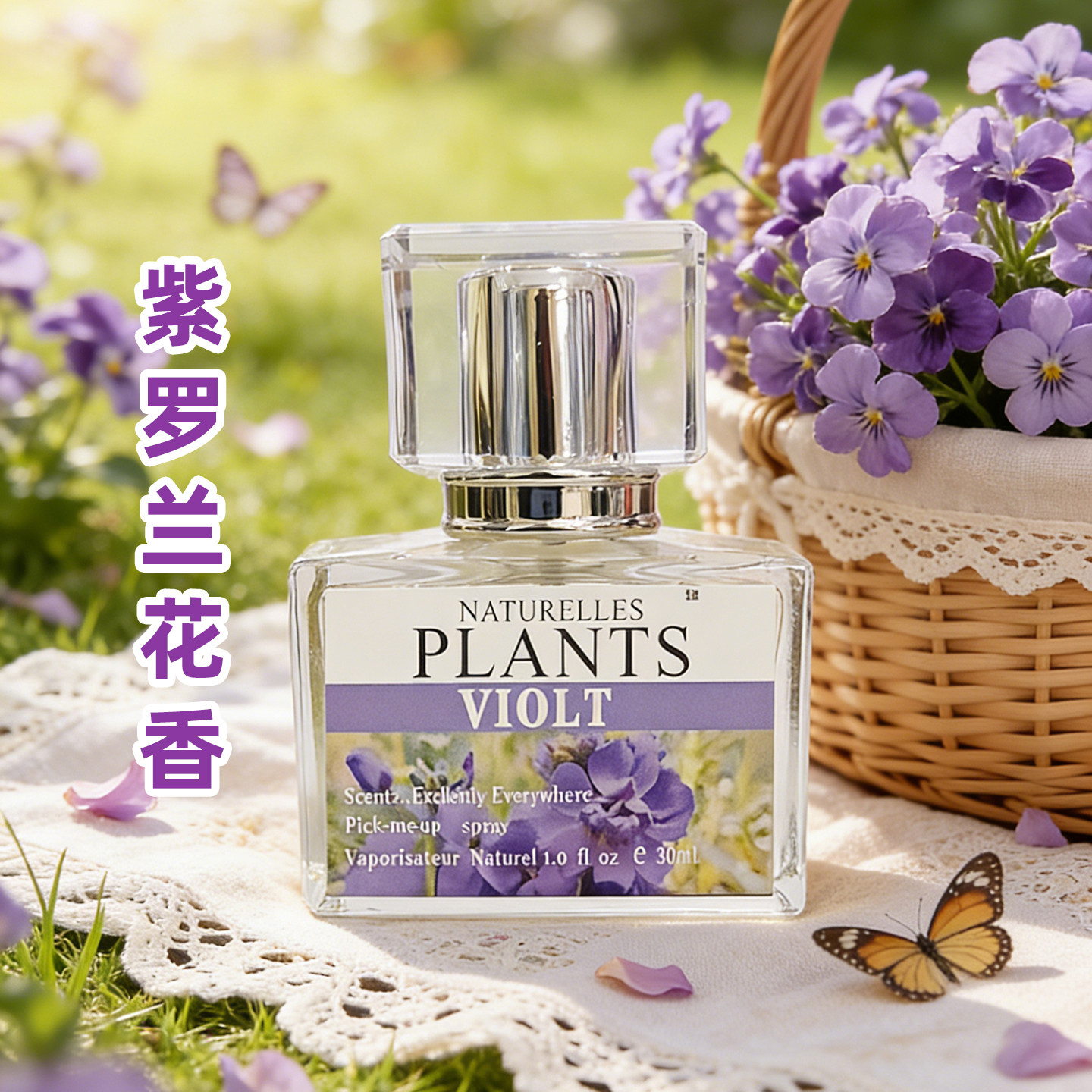 紫罗兰香水女士持久淡香紫罗兰味的小众香水持久留香花香调30ml