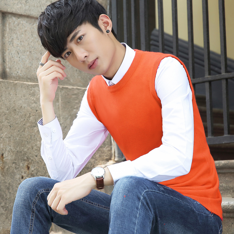 Débardeur homme Woolen gilet pour automne - Ref 1596909 Image 4