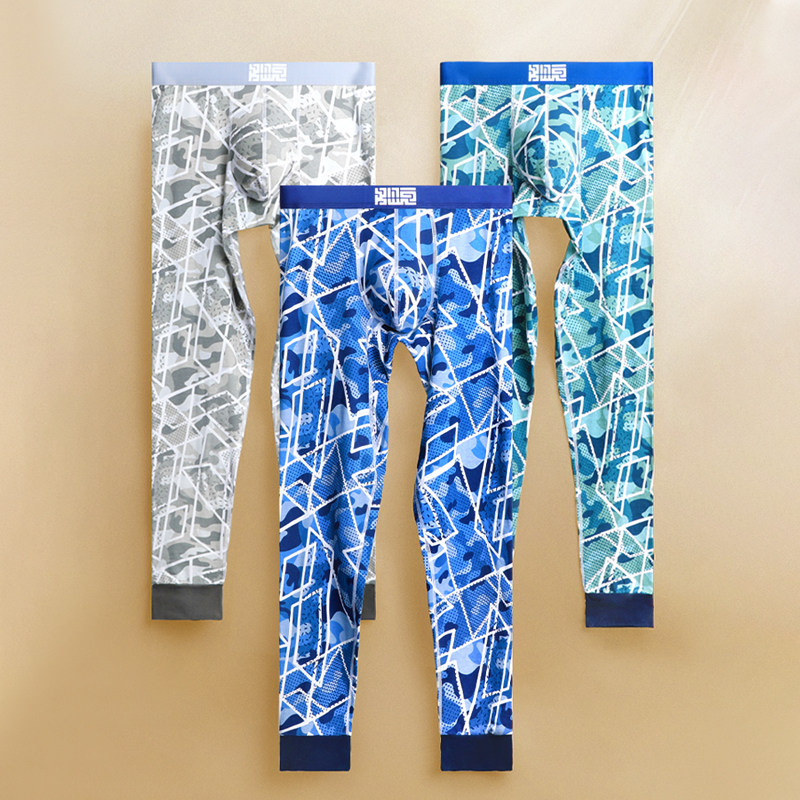 男士秋裤纯棉裤单件薄款春秋冬季打底裤保暖裤线裤衬裤男棉毛裤子