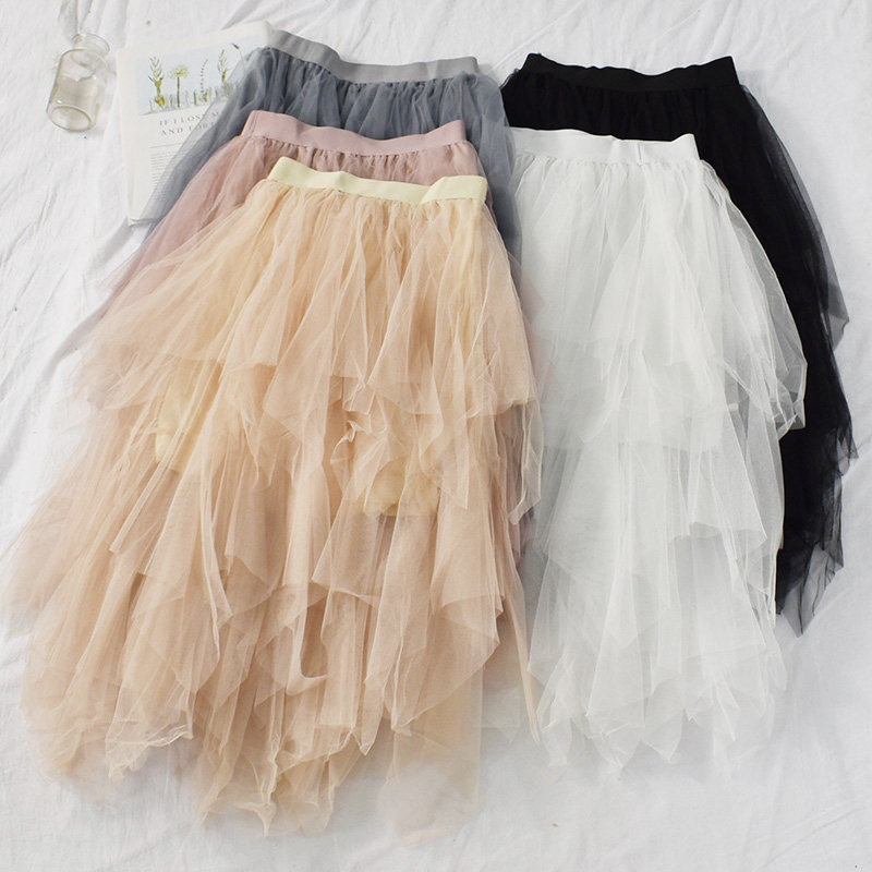 网纱仙女蛋糕裙2019秋高腰裙子百搭多层次蕾丝花边a字半身裙冬裙|ruв категории Женская одежда, юбка - от Buy2taobao.com для оказания профессиональной услуги покупки агента Taobao