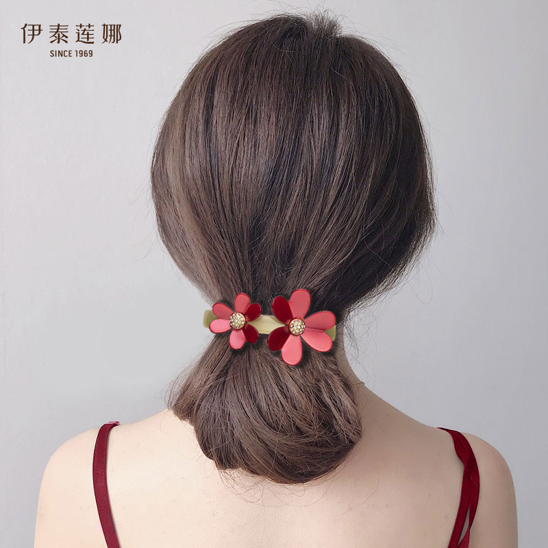 伊泰莲娜双色选高级感正品马尾夹图片