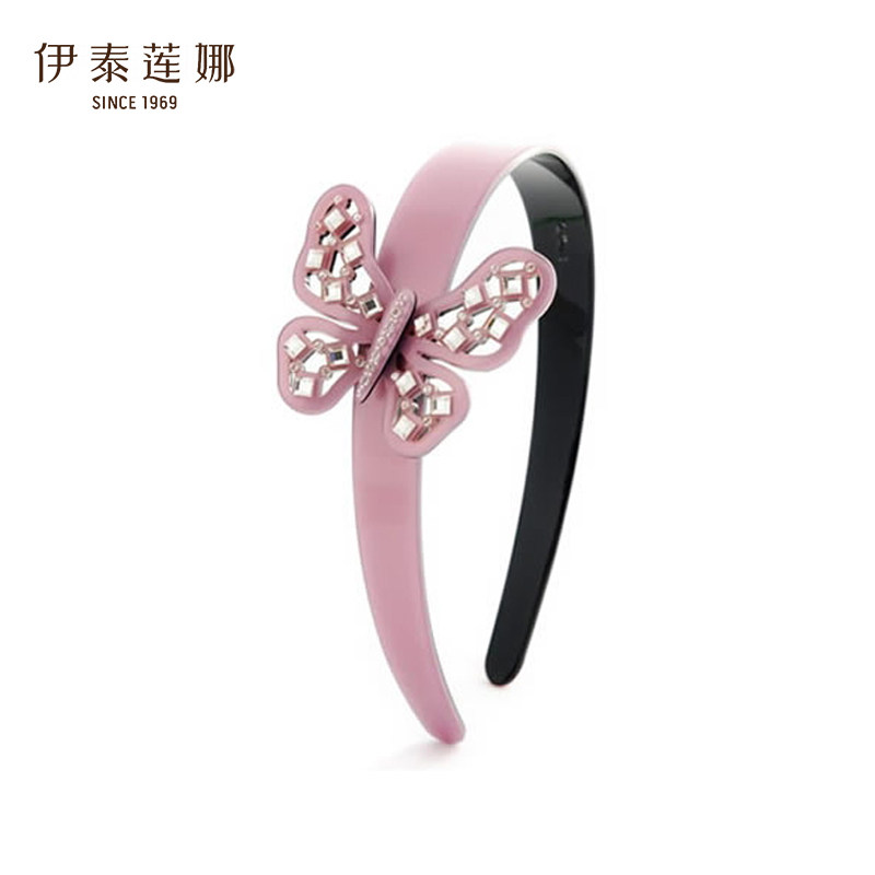 伊泰莲娜仿水晶蝶结发箍宽头箍图片