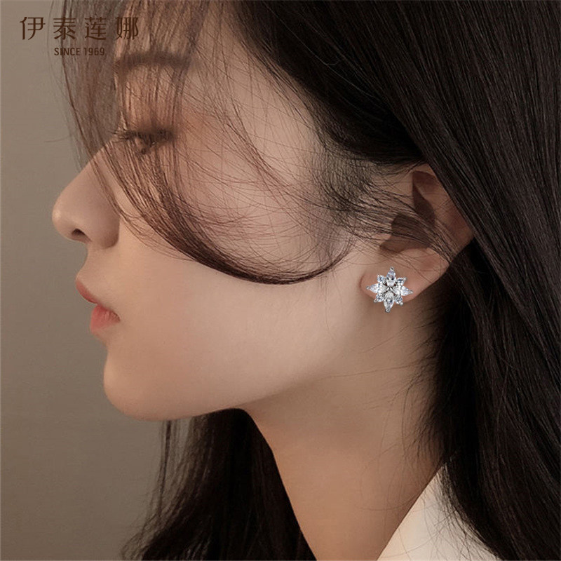 伊泰莲娜无痛耳夹无痛镀K金耳坠图片