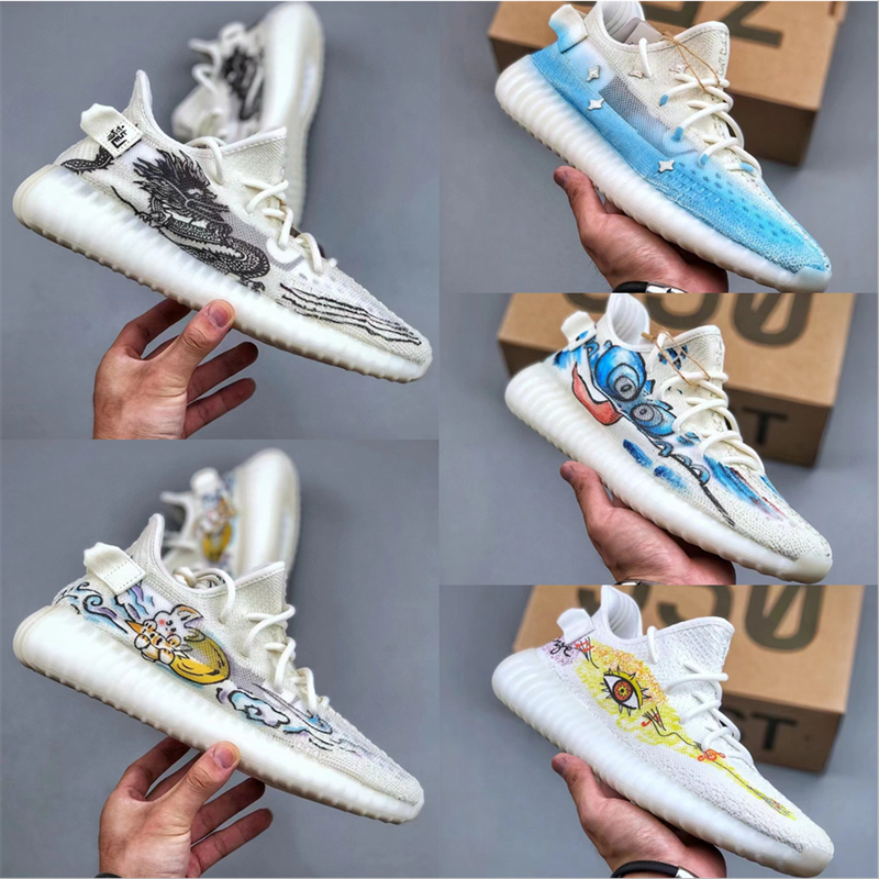 YEEZY情侣款运动透气休闲椰子鞋