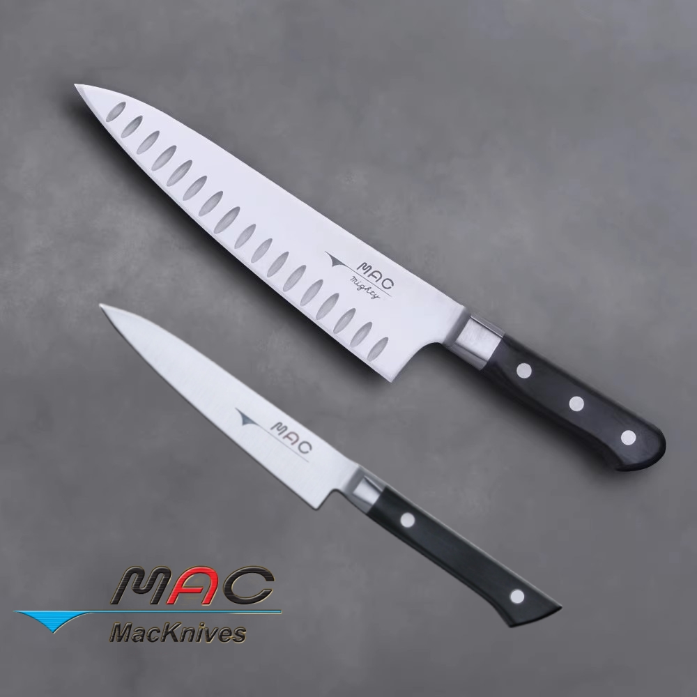 真久作日本进口主厨牛刀日式料理切肉切菜刀水果刀MTH80两件套装