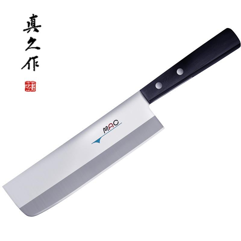 真久作日本进口薄刃不锈钢中式小菜刀厨房菜切主妇家用切片刀JU65