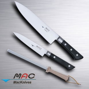 大将军真久作日本进口厨师主厨牛刀水果刀磨刀棒套装家用料理刀