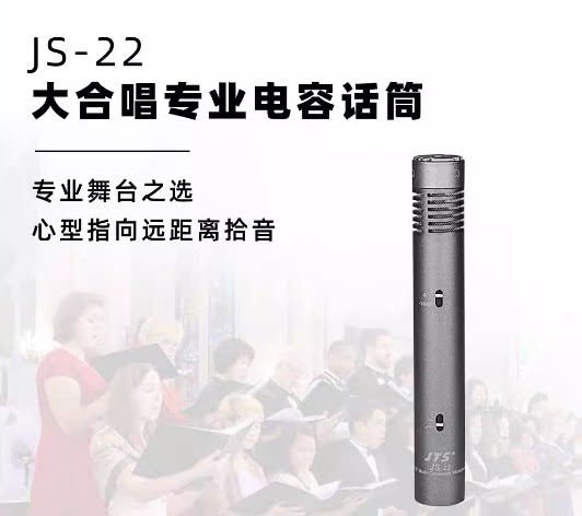 JTS JS-22专业舞台大合唱电容麦克风话筒乐器拾音器
