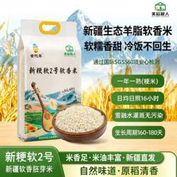 【新疆羊脂香米】正宗温宿软香羊脂大米西域沙漠高端大米新雪籽米