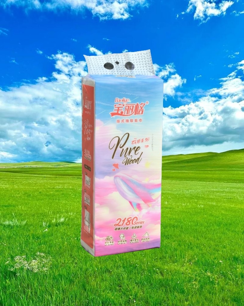 宝丽格挂试抽纸家庭装婴儿可用