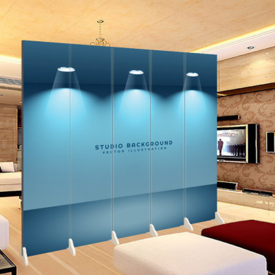 简约公司LOGO背景墙屏风隔断时尚客厅玄关办公美容院拍照直播视频 - 封面