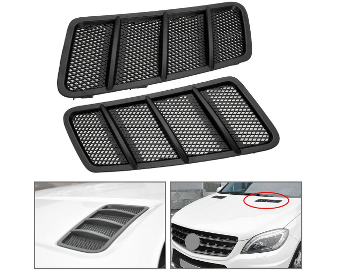 适用奔驰ml350机盖格栅中网