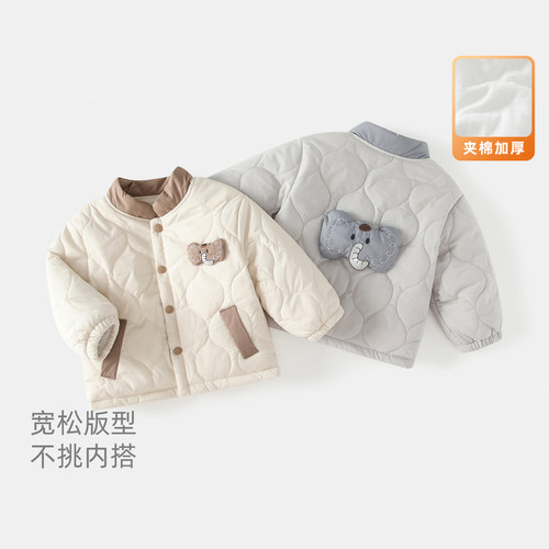 男童棉服秋冬加厚棉衣外套衣服