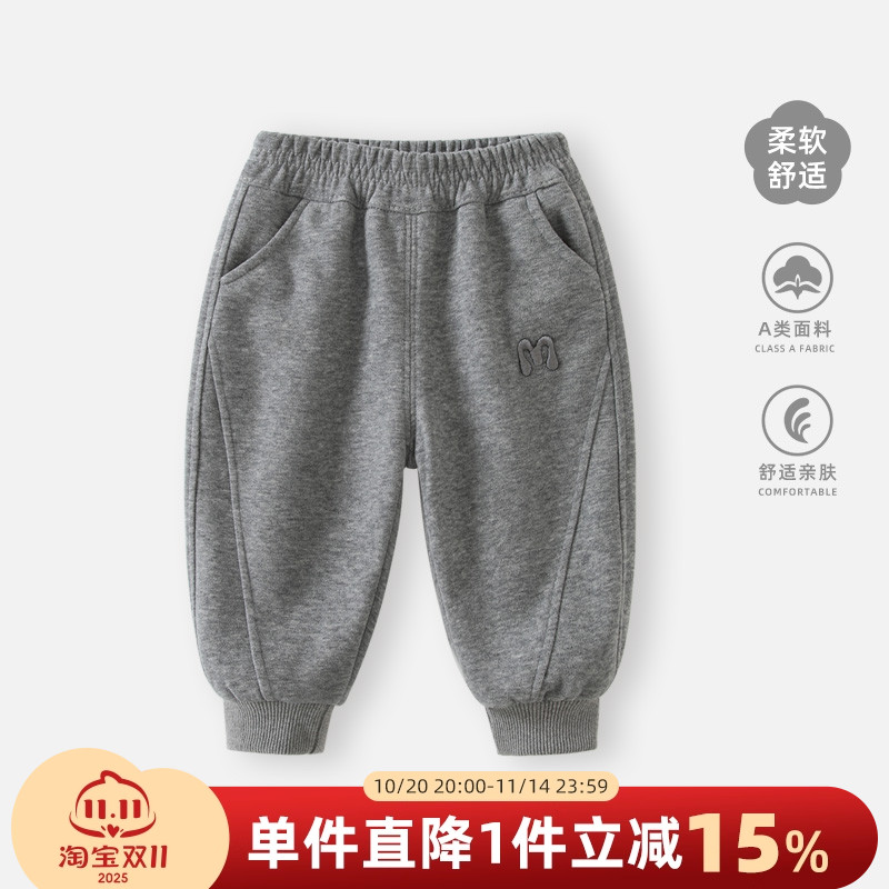 婴儿大PP裤秋冬外穿洋气休闲裤外出秋装护肚裤子男女宝宝加厚长裤