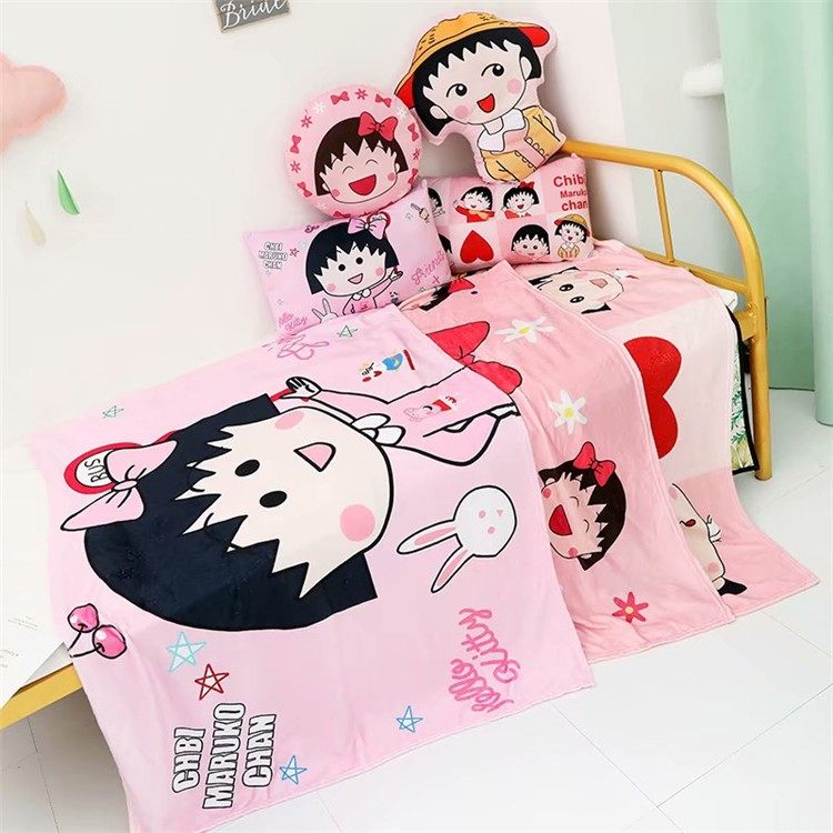 樱桃小丸子抱枕被子两用靠垫卡通可爱办公室沙发汽车午睡空调毯子在类目 居家布艺, 靠垫/抱枕中 - 来自Buy2taobao.com提供专业的淘宝代购服务