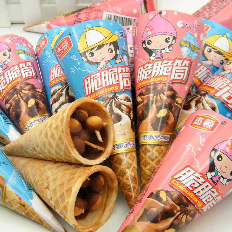 脆脆筒巧克力杯餅干甜筒夾心蛋筒