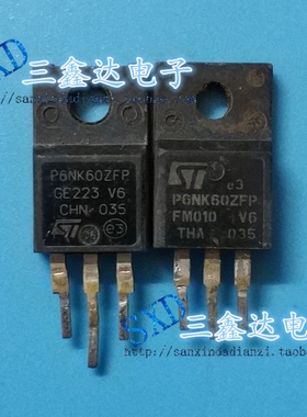 P6NK60ZFP  STP6NK60ZFP 6NK60进口原装拆机场效应 6A600V TO220F