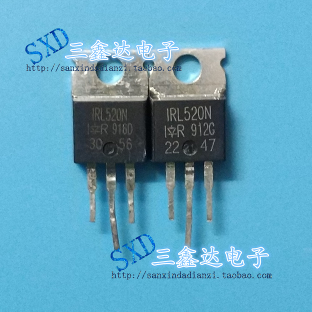 IRL520N  IRL520进口拆机场效应管 TO-220  L520N【测好发货】