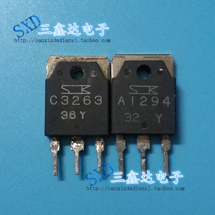 A1294 C3263 2SA1294 2SC3263 原装三肯拆机功放配对管3.5元/对