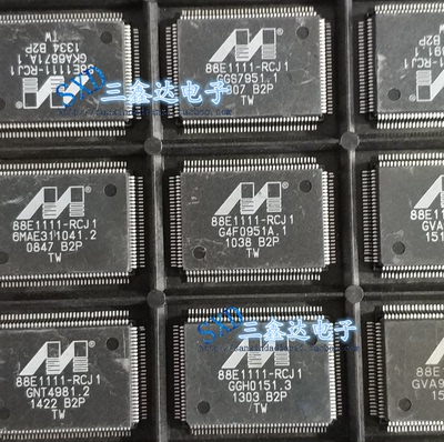 88E1111-RCJ1 88E1111进口原装拆机带板迈威 接口IC QFP128