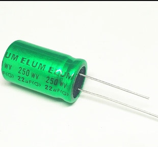 250V22UF 22UF250V 全新原装无极NP音响功放分频器电容体积13*20