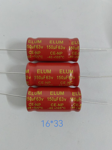 63V150UF  150UF63WV全新音频音响卧式轴向无极性电容器16*33