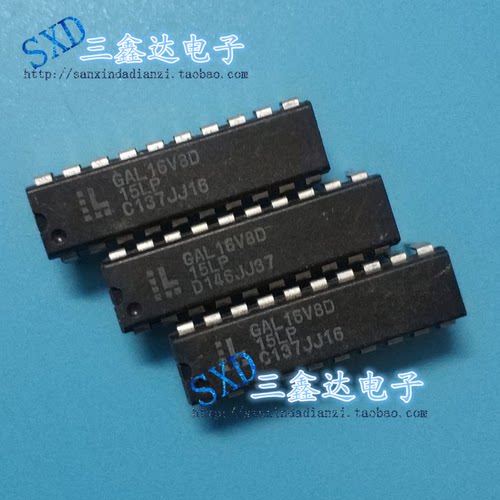 GAL16V8D-15LP GAL16V8D原装进口拆机集成电路IC DIP质量保证