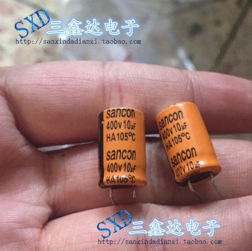 400V10uF 400V 10uF全新原装优质 铝电解电容 10*16 体积多样 质量保证 （50个）价格 1000个/250元【现货可直接拍下】质量保证。满额包邮活动火热进行中。高性价比，现货型号齐全，仓库系统化，专业配货，当天发出。欢迎购买。