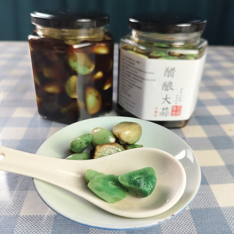 醋泡大蒜腊八蒜无添加糖醋大蒜头开胃下饭菜纯粮陈酿米醋泡大蒜瓣
