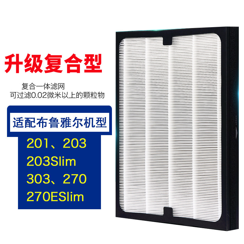 适配Blueair布鲁雅尔280i 303 203 270ESlim空气净化器过滤网滤芯