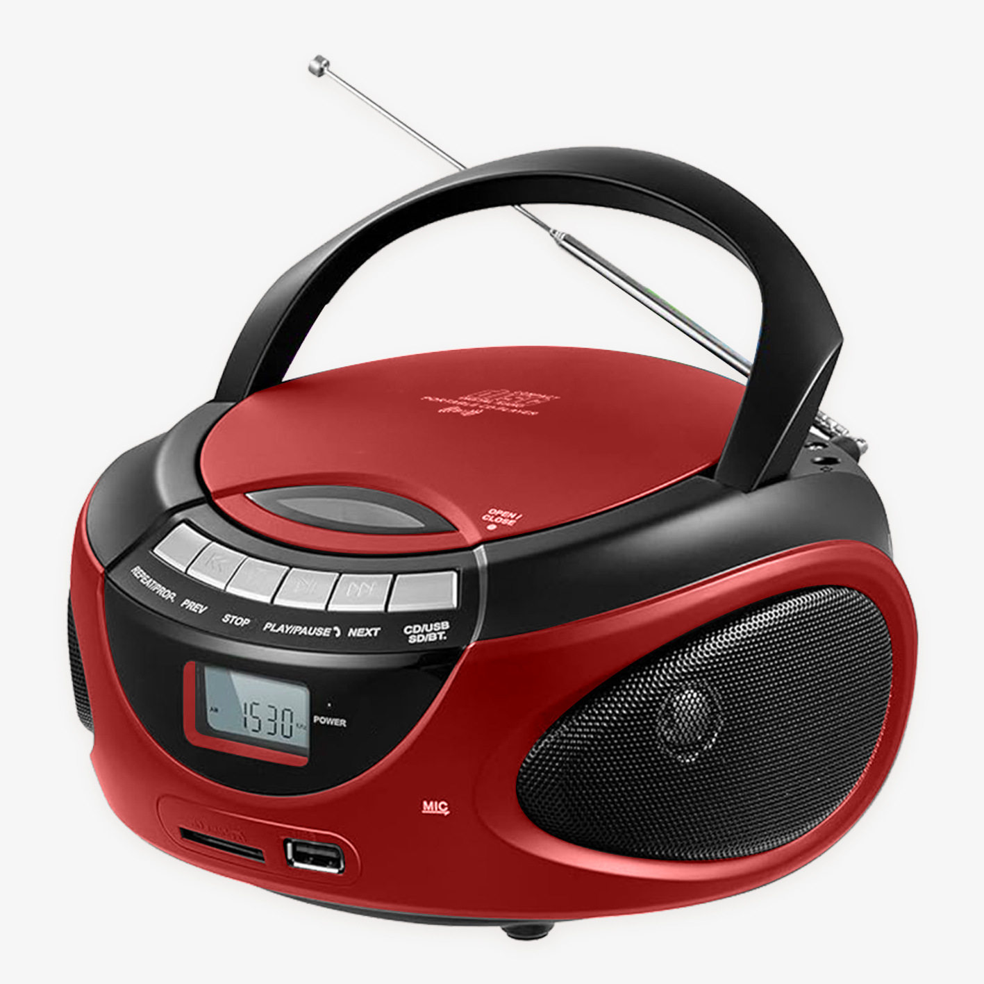 手提蓝牙CD MP3播放机FM收音机AUX功能U盘英语碟片学习机