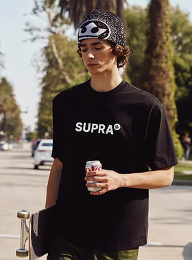 【书婷专享】SUPRA 宽松短袖男女装2026新款休闲圆领T恤WXRS10243