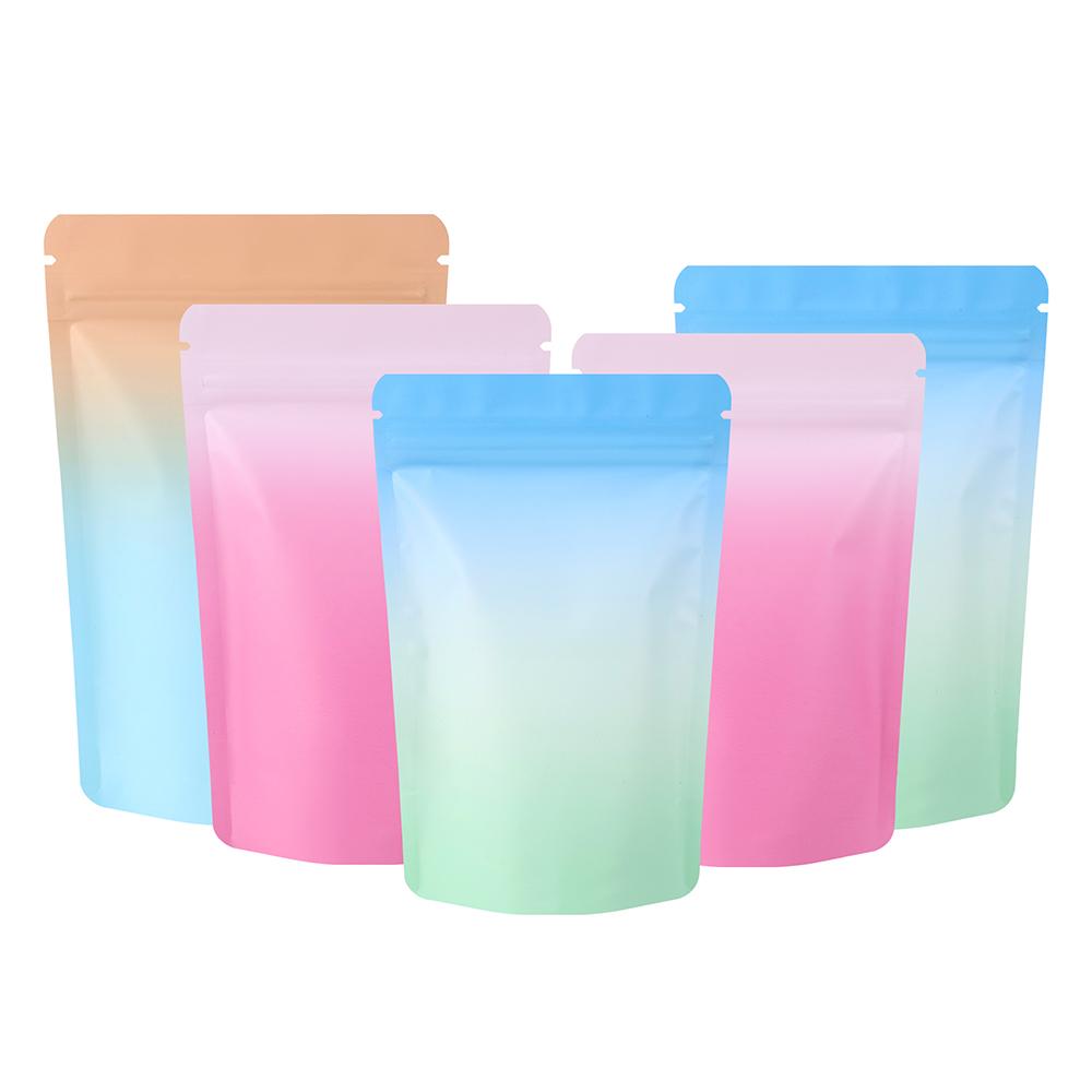 彩色铝箔精致自立自封袋茶叶狗粮密封塑料袋子大号食品包装袋定制