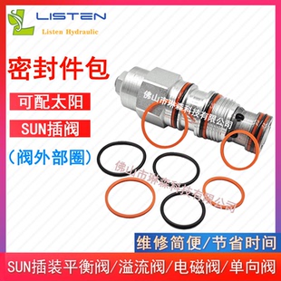 现货速发SUN款插装阀密封件修理包适配多种型号含O型圈挡圈维修