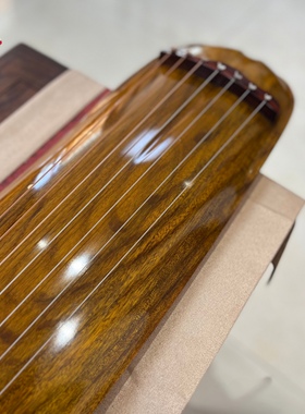 伯安古琴精品古琴老金丝老楠木虎皮纹收藏演奏级蕉叶式纯手工