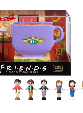 全新POLLY POCKET老友记蝴蝶结晚宴美人鱼星光城堡复刻版收藏玩具