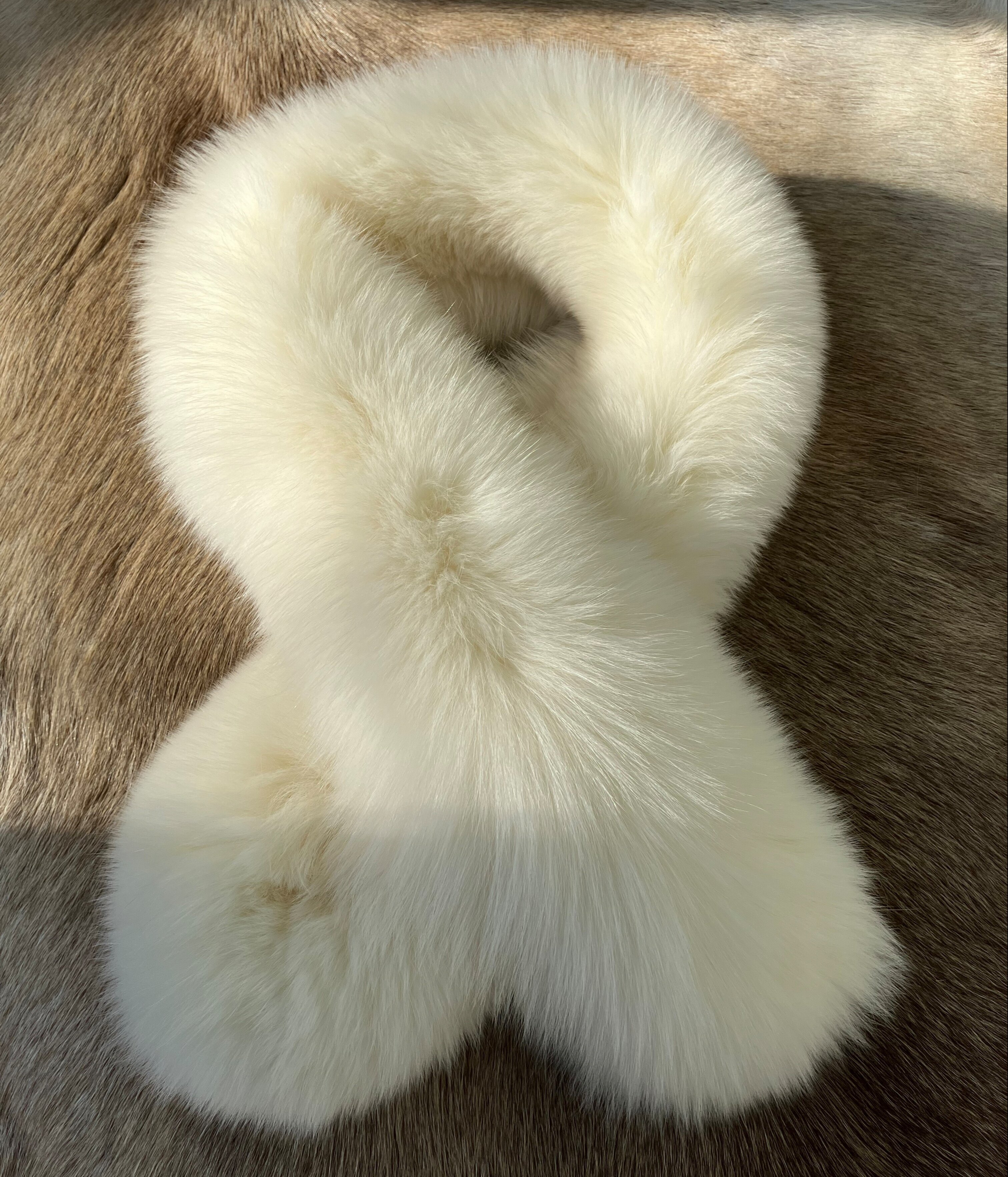 狐狸毛围巾男女同款秋冬户外保暖真皮围脖全毛一体奢华毛领护颈