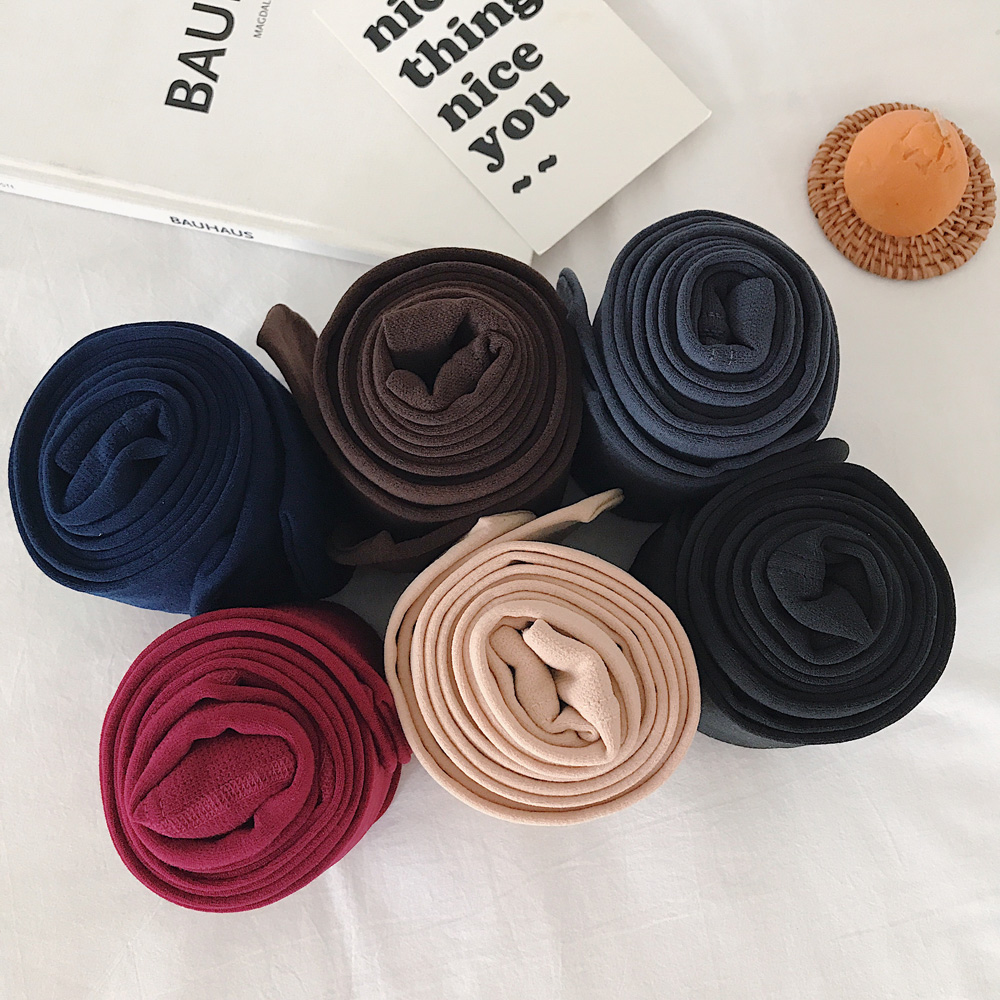 Real shot real price Korean version thin velvet pantyhose children's temperament thin legged stockings sexy legged Leggings