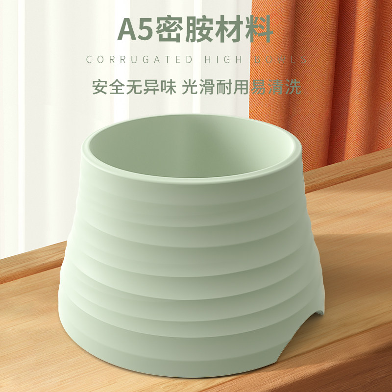休普不锈钢防翻护颈猫狗高脚碗