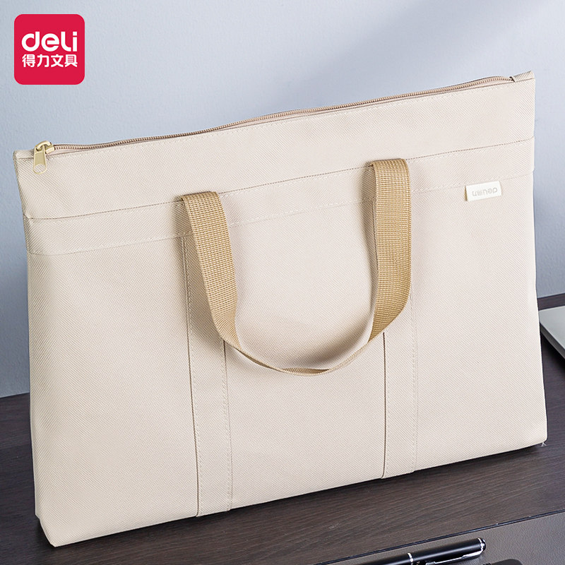 델리 문서 가방 휴대용 지퍼 가방 대용량 옥스포드 천 보관 가방 학생 튜토리얼 가방 컴퓨터 서류 가방