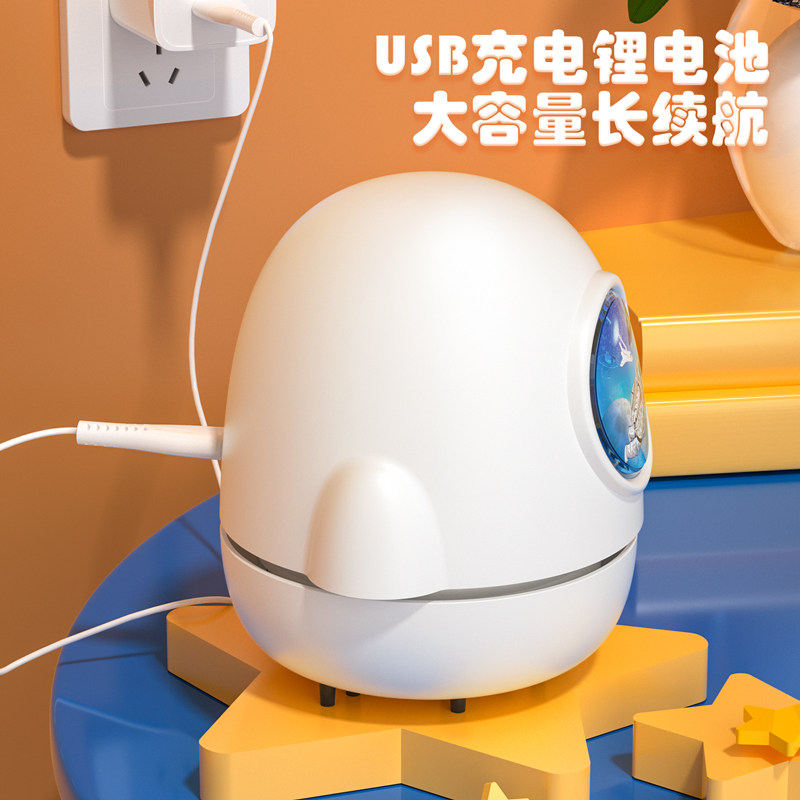 델리 항공 우주 데스크탑 클리너 충전식 대형 흡입 전기 학생 지우개 진공 청소기 연필 부스러기 클리너