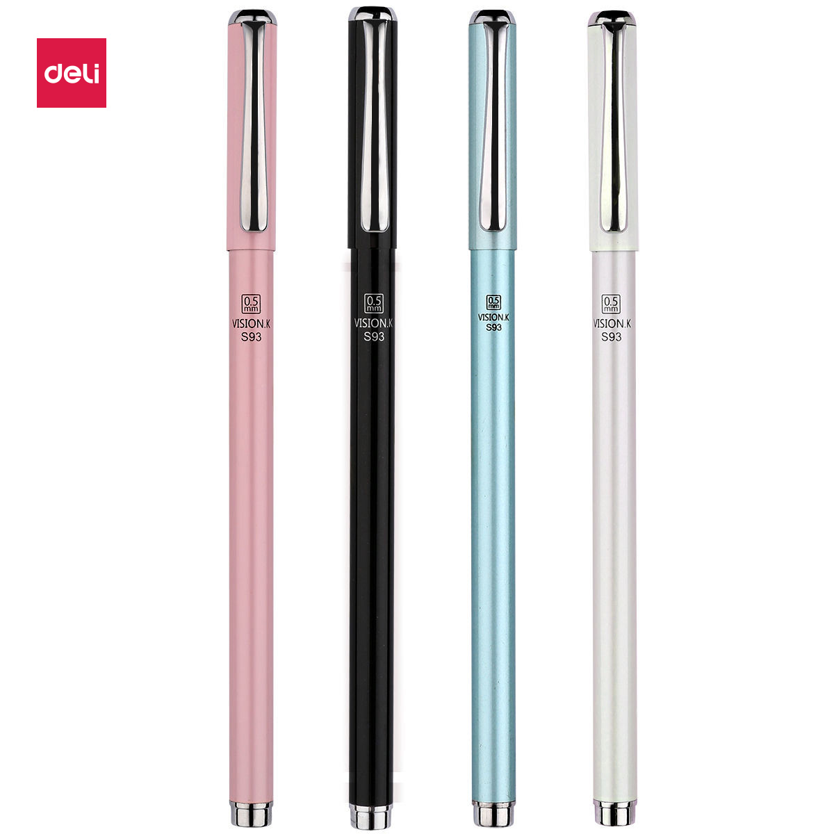 得力S93金属中性笔0.5mm子弹头