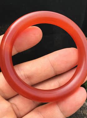 磨砂圆条民族风本命年玛瑙手镯