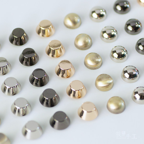 筱布叮 12mm螺丝脚钉 圆型水桶型钉 包底钉 手工DIY辅料 包包配件